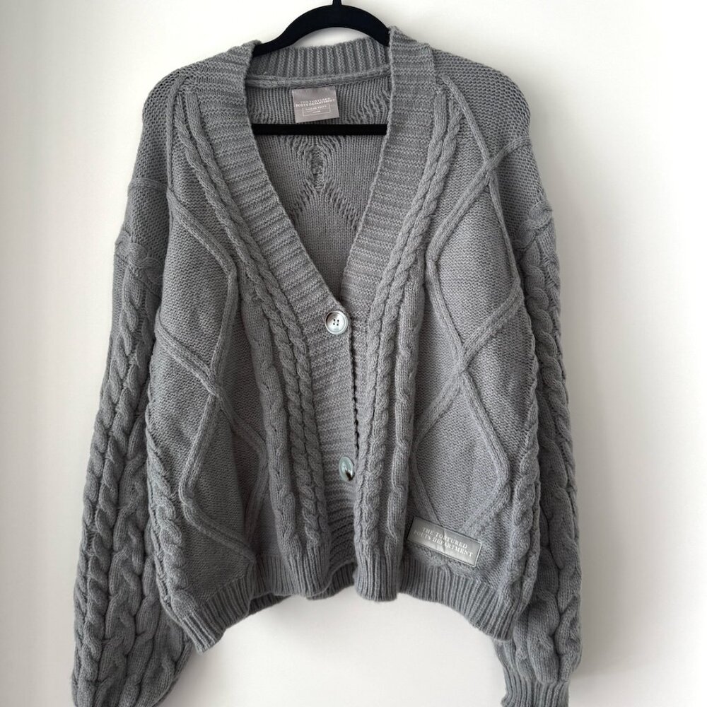 The Tortured Poets Department Gray Cardigan Size XS/S